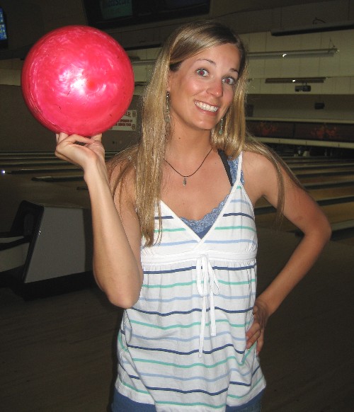 bowling ball head