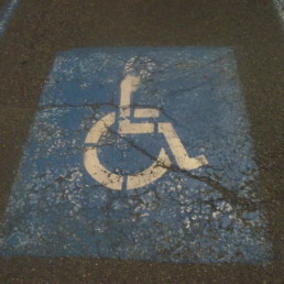handicap parking spot